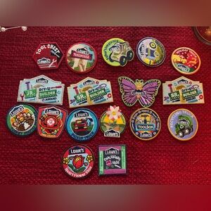 Lowe's Kids Build and Grow With Lowe’s Patch Iron On Lot of 17